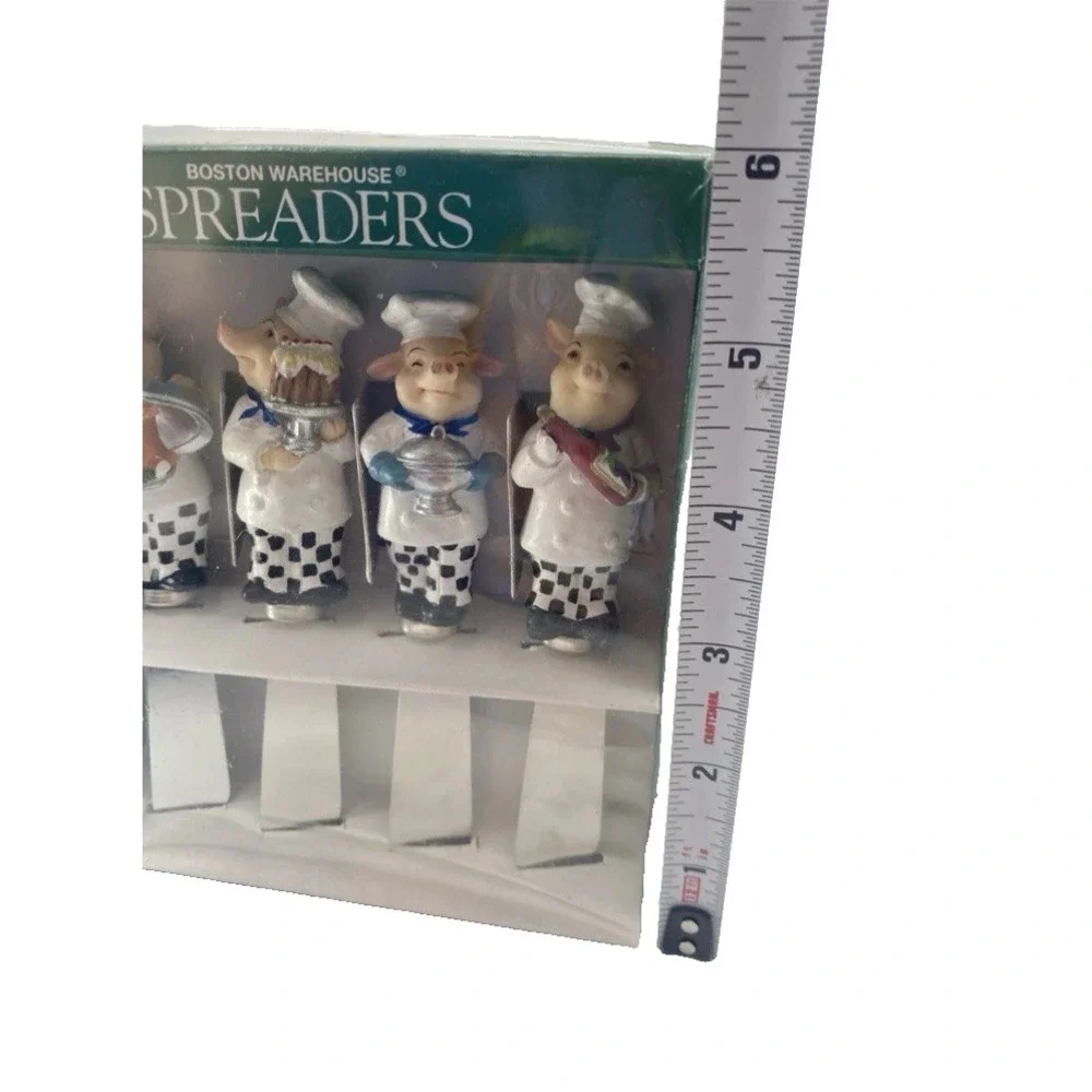Boston Warehouse French Pig‎ Chef Spreaders Set of (4) New In Box